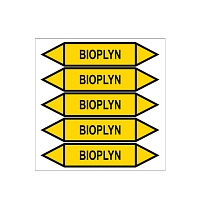 Značení potrubí, bioplyn